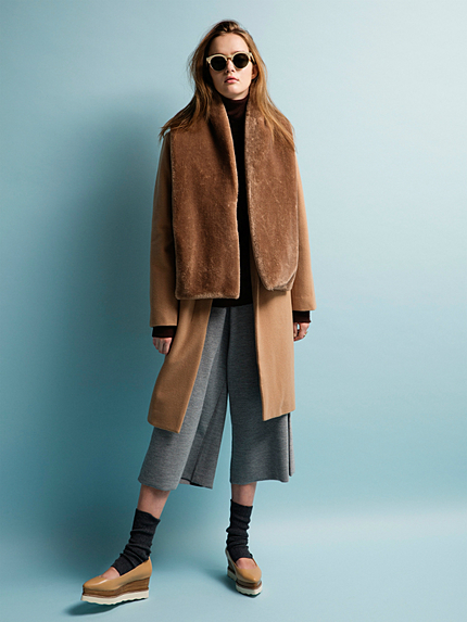 Woolロングチェスターコート