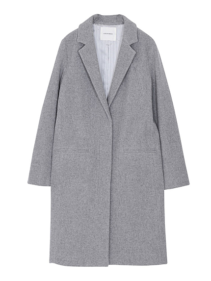 Woolロングチェスターコート