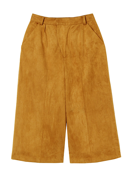 スエードガウチョパンツ