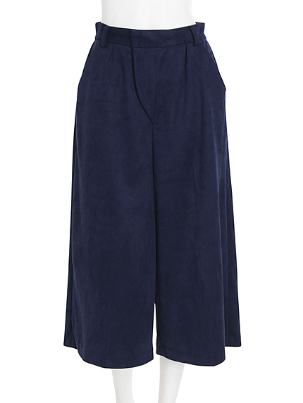 フェイクスエードガウチョパンツ