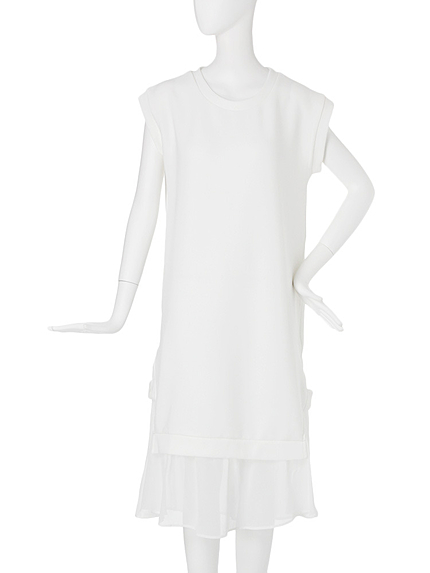 【CASUAL】シフォンレイヤードルーズワンピース