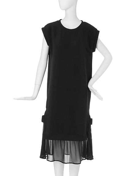 【CASUAL】シフォンレイヤードルーズワンピース