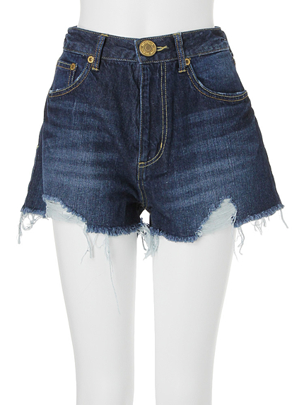 【CASUAL】ヘムクラッシュショートパンツ