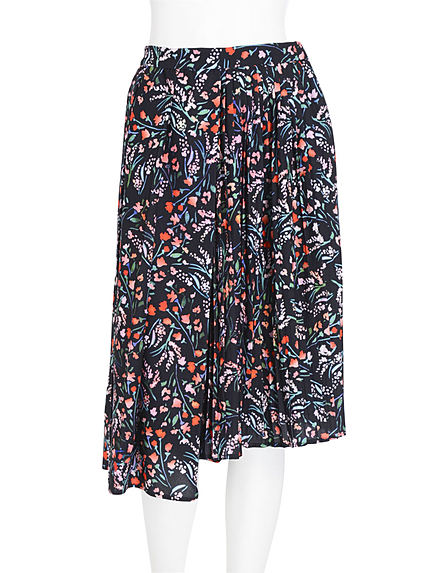 フラワーシャワー　プリーツスカート