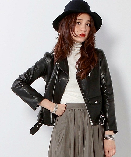 別注＜beautiful people（ビューティフルピープル)＞ ライダースジャケット -2015FW