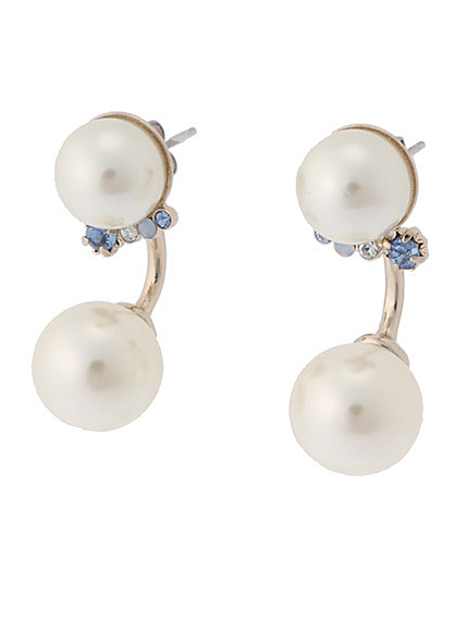 2WAYパールビジューピアス