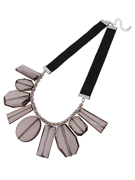 アクリルパーツネックレス