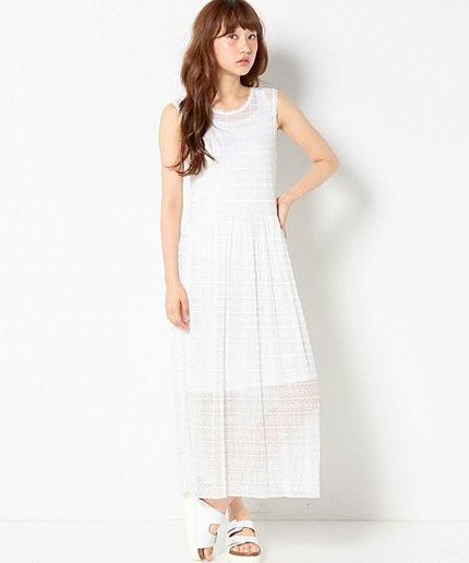 レース2WAYノースリーブワンピース/AEFC LACE 2WAY NSL OP