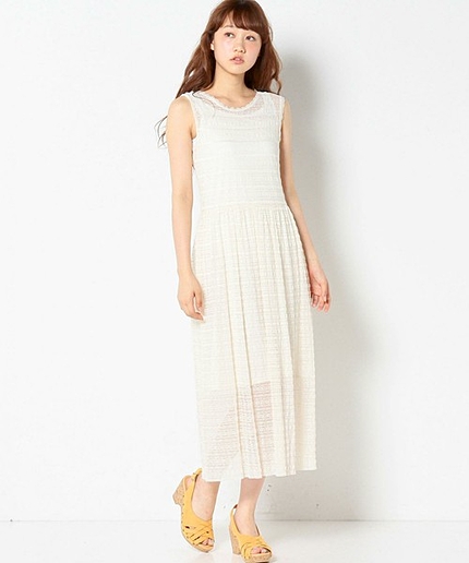 レース2WAYノースリーブワンピース/AEFC LACE 2WAY NSL OP