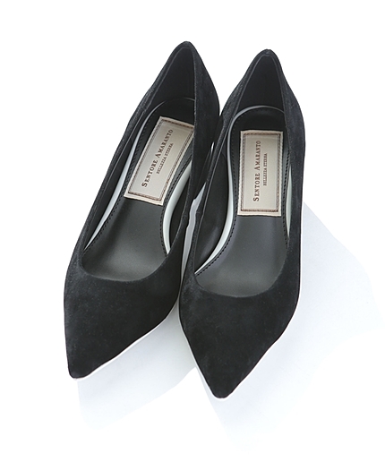 スエードパンプス