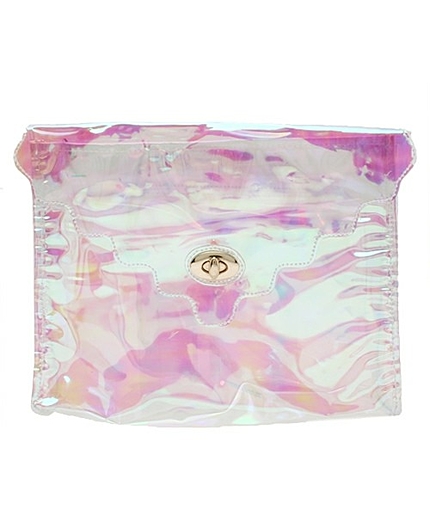 WEGO/オーロラクリアクラッチバッグ