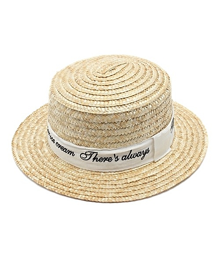 WEGO/刺繍カンカン帽