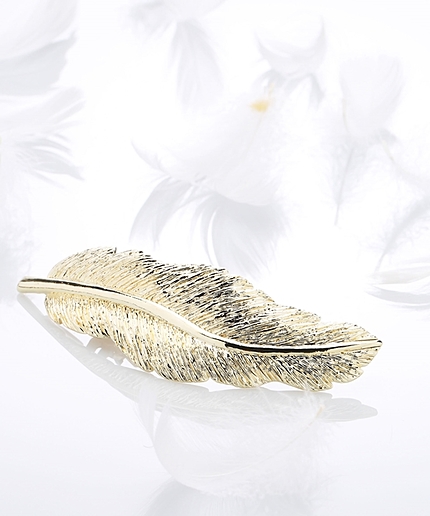 Metal Feather　Barrette