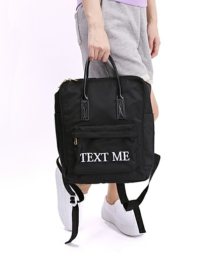 WEGO/ナイロンスクエアリュック