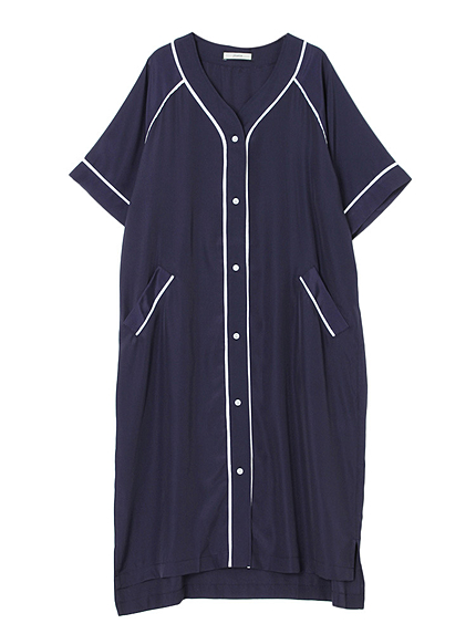 ベースボールシャツガウン