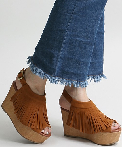 WEGO/フリンジサンダル