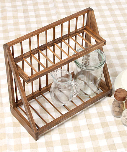 オリジナル ウッドキャニスターラック