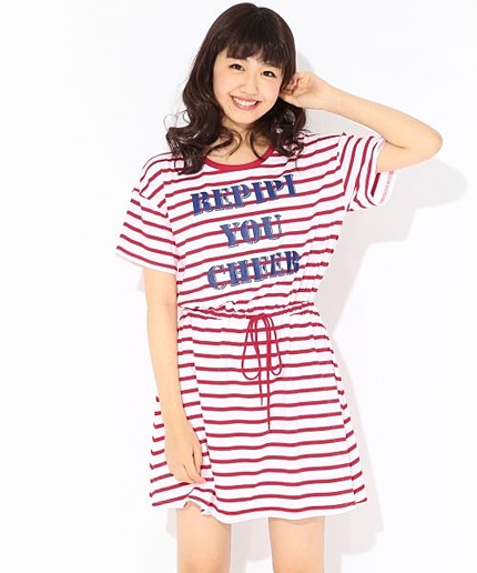 ★再入荷★ボーダーTシャツワンピース