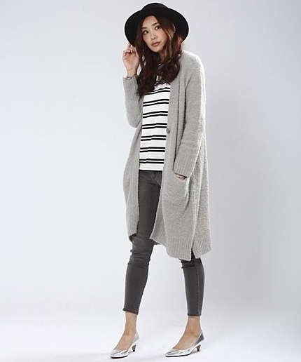 【15AW WEB先行予約】ブークレロングカーディガン