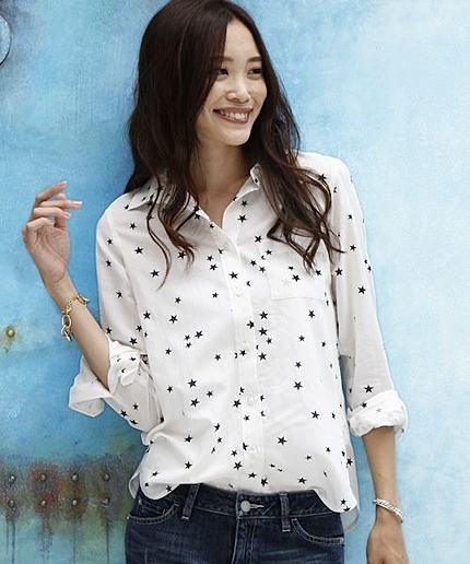 スタープリントシャツ