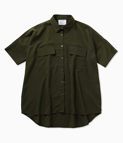 ツイルミリタリーシャツ