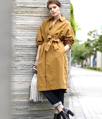 【今だけ!10%OFF】【先行予約】 ロングステンカラーコート　【2015AW新作】