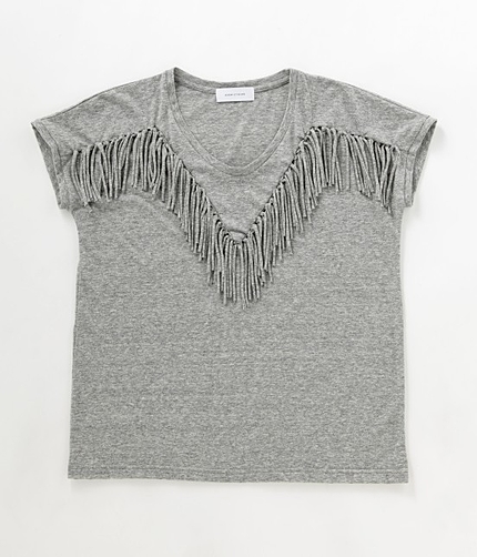 フロントフリンジTシャツ　【2015AW新作】