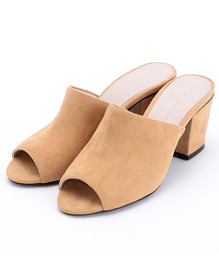 スエードミュールサンダル　【2015AW新作】