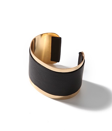 真鍮レザー巻きバングル