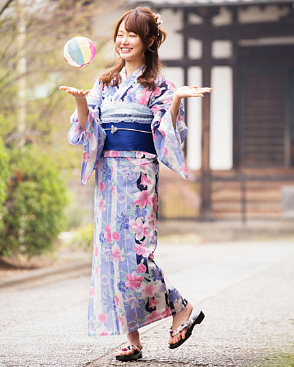 ユリストライプ/浴衣