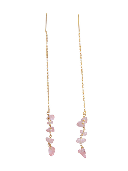 natural stone ピアス