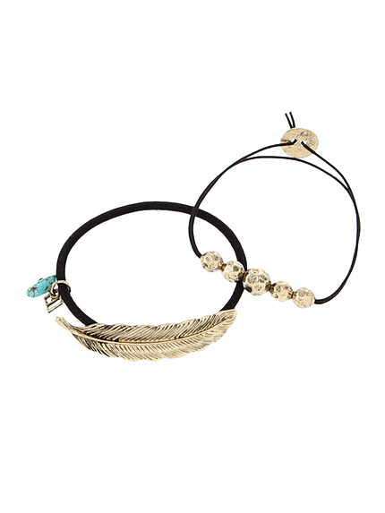 フェザーターコイズヘアゴム