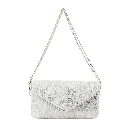 ラメ入りレースがエレガント♪３WAYパーティバッグ