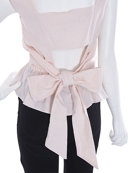 【dazzlin】バックリボンブラウス