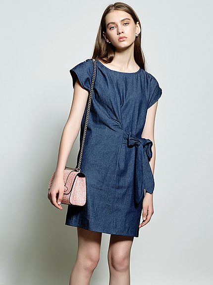 クラウディデニムドレス