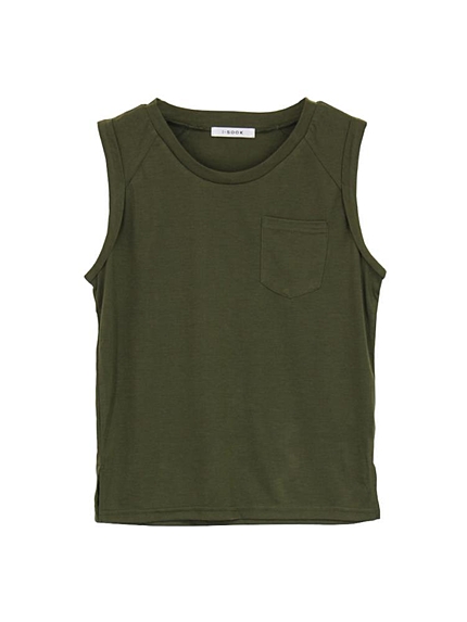 ポケットノースリーブトップス