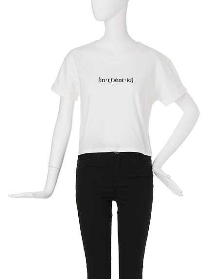 【CASUAL】刺繍ロゴロールUPTシャツ