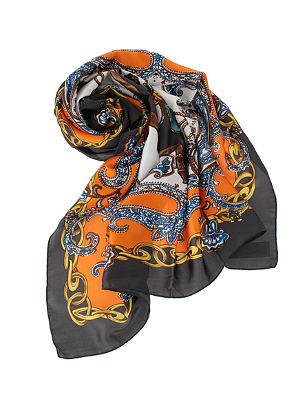 【LIFE】ヴィンテージ柄スカーフ