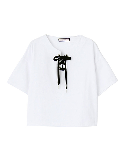 レースUPショート丈T