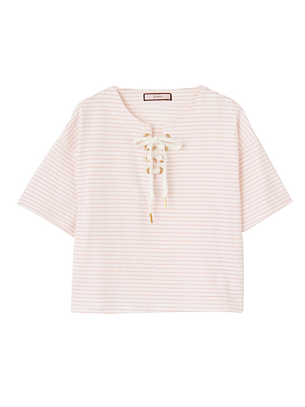 レースUPショート丈T