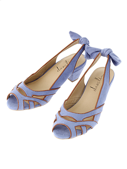 【goods】バックリボンメッシュサンダル