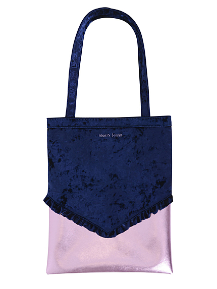 メタリックフリルトート