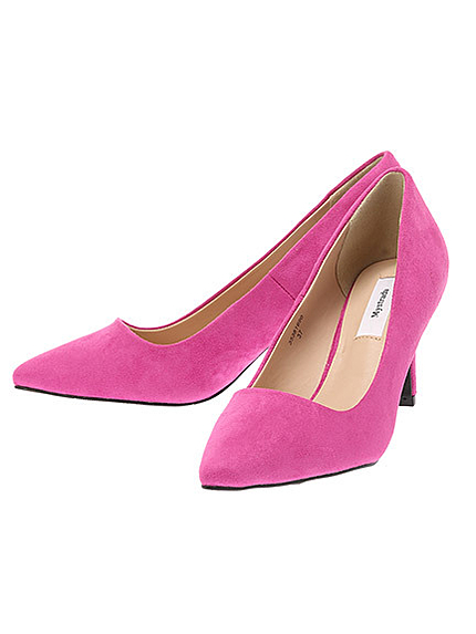 スエードパンプス