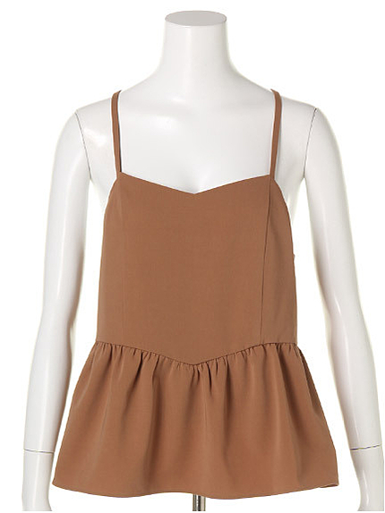 ペプラムキャミソール