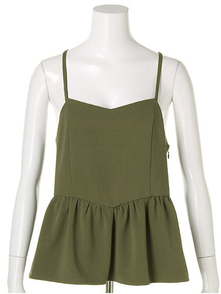 ペプラムキャミソール