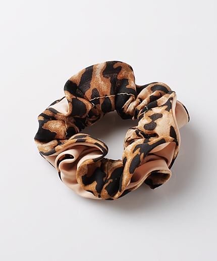 レオパード柄シュシュ