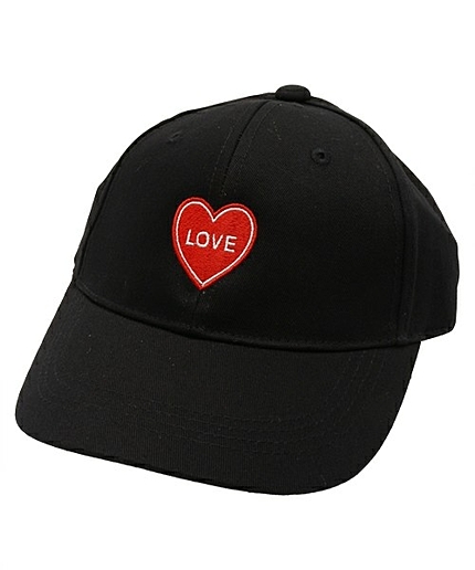 WEGO/ハート刺繍テニスキャップ