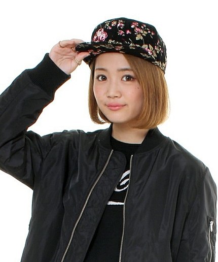 WEGO/コーデュロイフラワーキャップ