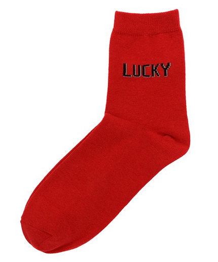 WEGO/ロゴカラーソックス