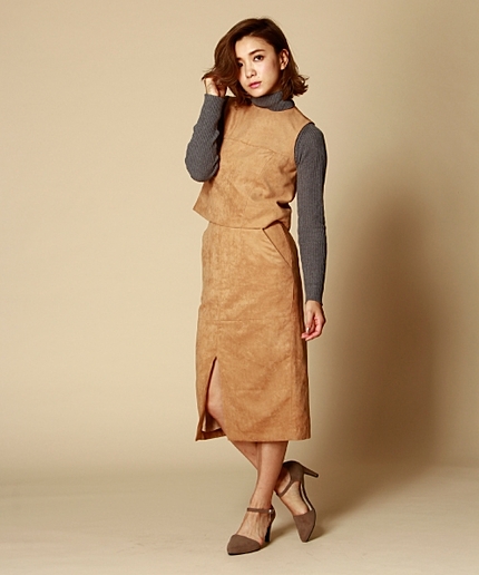 【予約会大人気アイテム通常販売スタート！】スウェードスタイルスカート